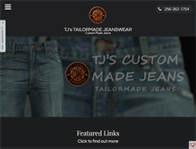 Tablet Screenshot of custom-made-jeans.com